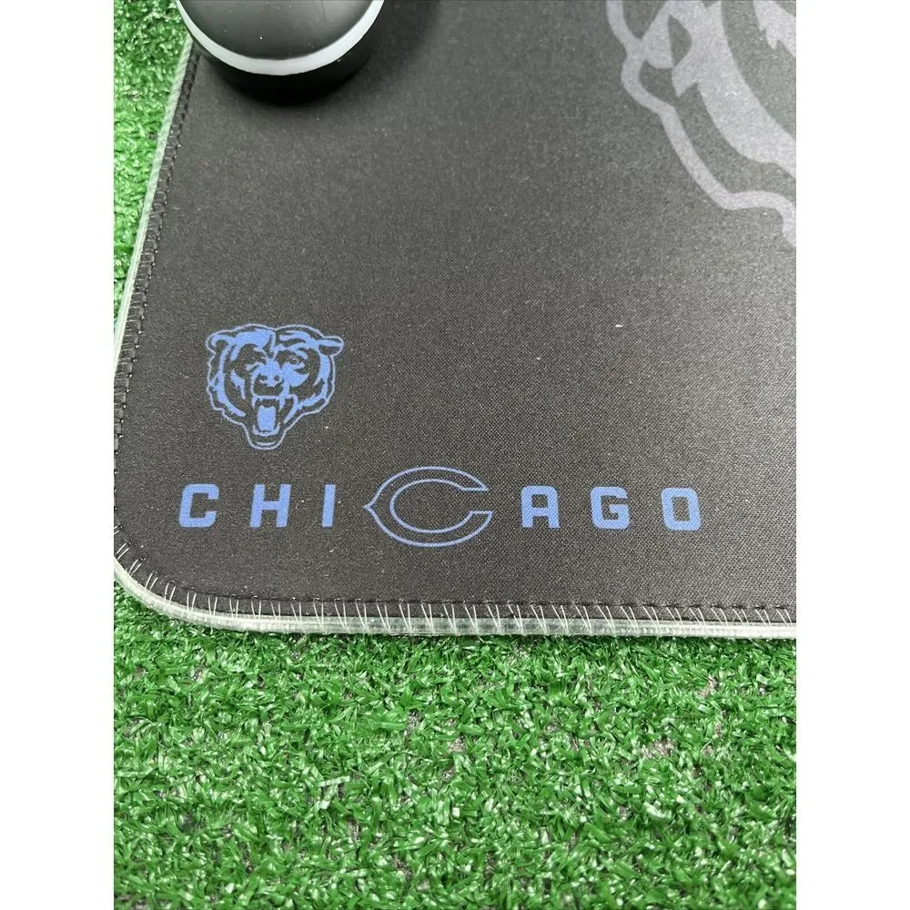 NFL Chicago Bears 3D Optical Mouse & Soft Cloth RGB Mouse Pad‎ Lighted Tested